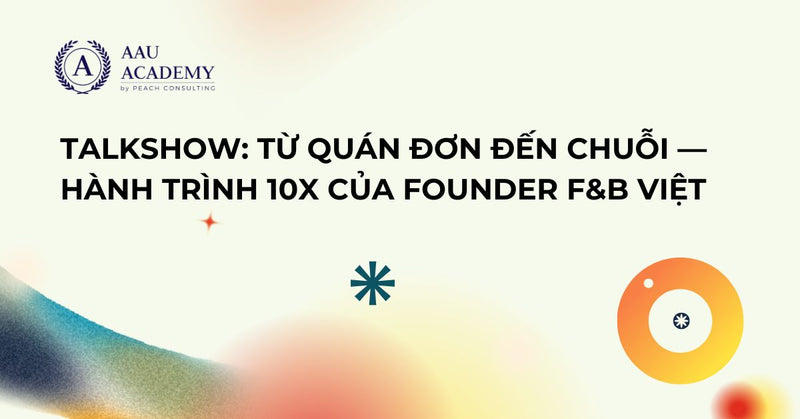 Talkshow: Từ Quán Đơn đến Chuỗi — Hành trình 10x của Founder F&B Việt